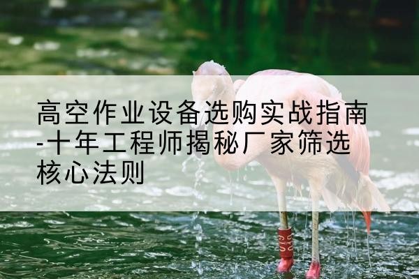 阿克塞剪叉式升降机厂家-高空作业设备选购实战指南-十年工程师揭秘厂家筛选核心法则